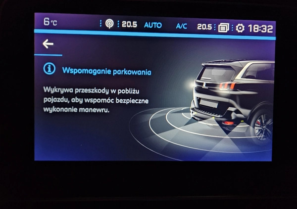 Peugeot 5008 cena 85000 przebieg: 73500, rok produkcji 2018 z Konin małe 781